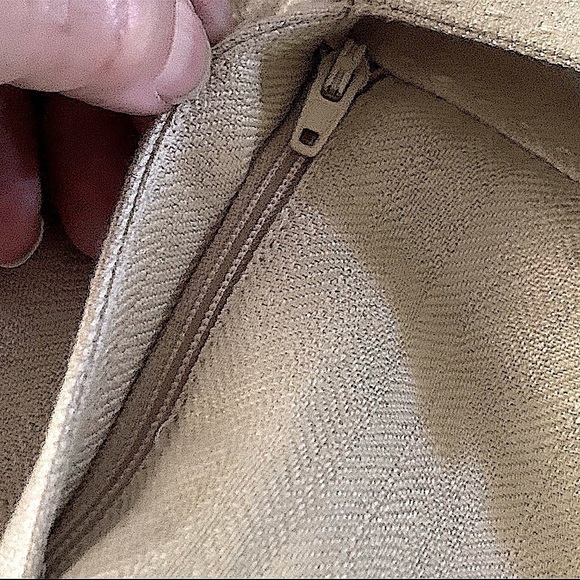 𝅺grace Dane Lewis Linen Blend Front Zip Pencil Skirt Size 8 - Picture 4 of 6